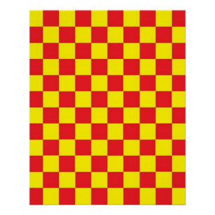 Gelb und Rot Poster