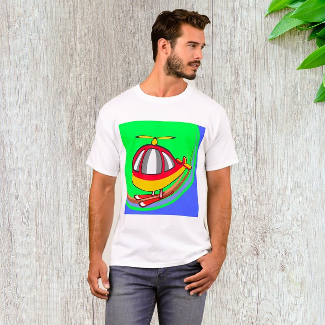 Gelb- und Rothubschrauber T-Shirt (Von Creator hochgeladen)