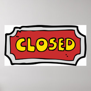 Gelb- und Rotweinzeichen Poster