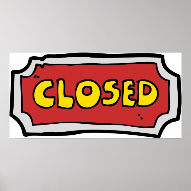 Gelb- und Rotweinzeichen Poster (Vorne)