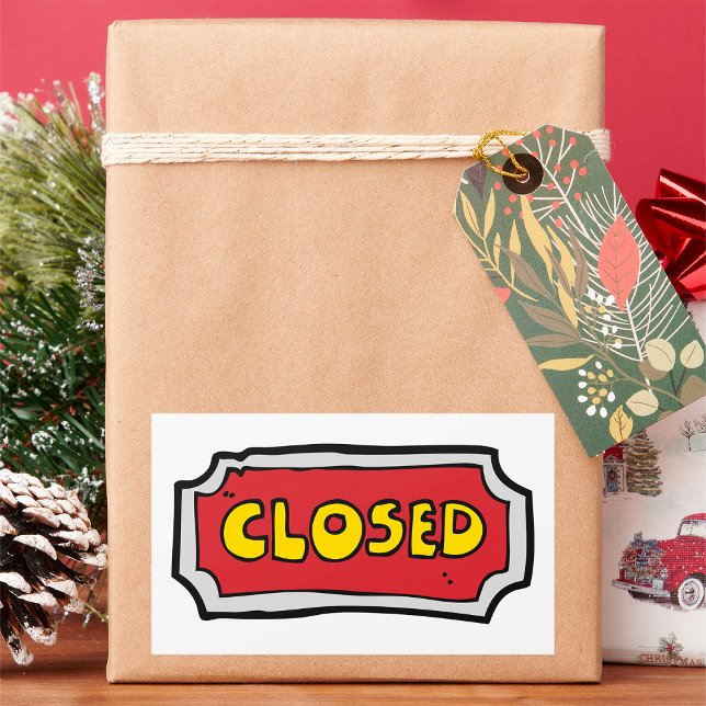 Gelb- und Rotweinzeichen Rechteckiger Aufkleber (Von Creator hochgeladen)