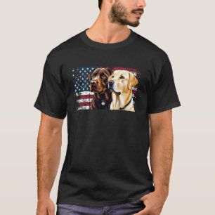 Gelb und Schokolade Labrador Besitzer Hund USA-Fla T-Shirt