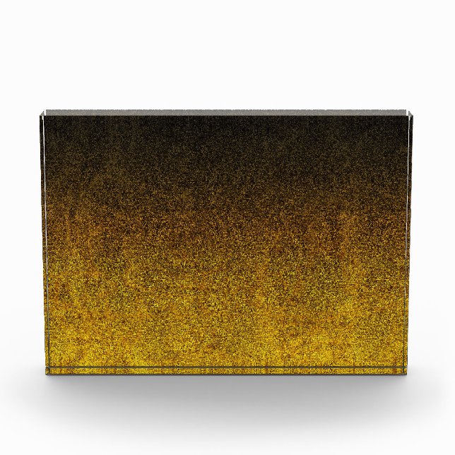 Gelb- und Schwarz-Glitzer-Gradient Fotoblock (Vorderseite)