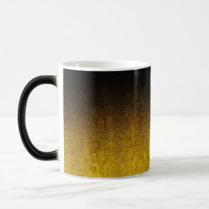 Gelb- und Schwarz-Glitzer-Gradient Verwandlungstasse