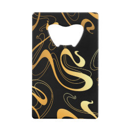 Gelb- und Schwarz-Klassik Geldbeutel Flaschenöffner