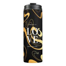 Gelb- und Schwarz-Klassik Thermosbecher