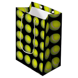 Gelb- und Schwarz-Tennis-Ball-Muster, Mittlere Geschenktüte