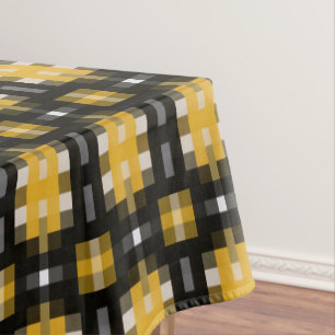 Gelb und Schwarz Tischdecke