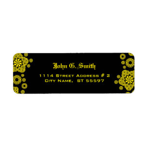 Gelb- und Schwarzkreismuster