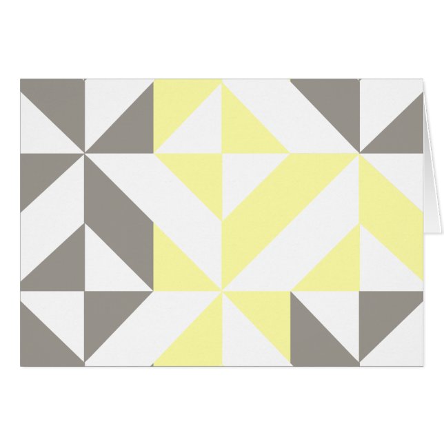Gelb und silber Geometric ZigZag (Vorderseite (Horizontal))