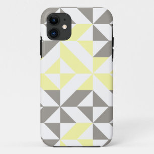 Gelb und silber Geometric ZigZag Case-Mate iPhone Hülle