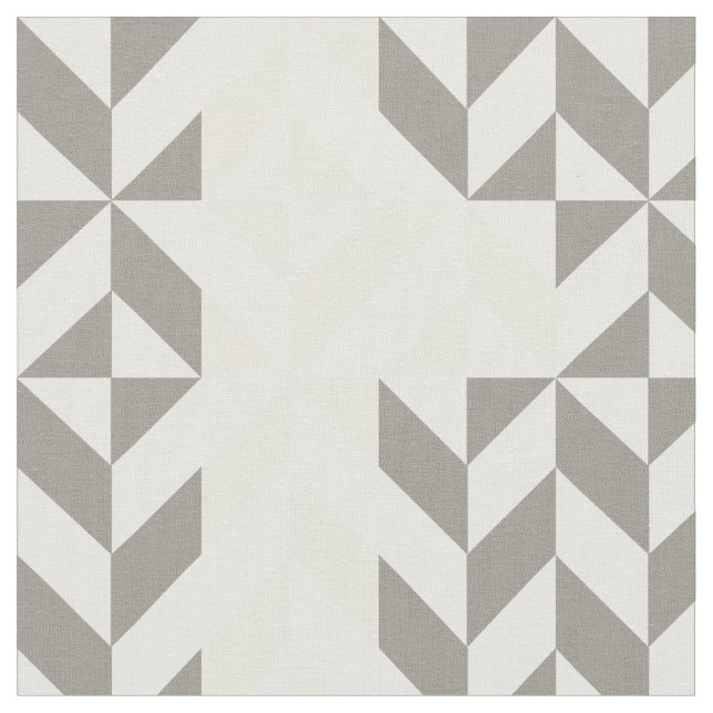Gelb und silber Geometric ZigZag Stoff (Nahaufnahme)