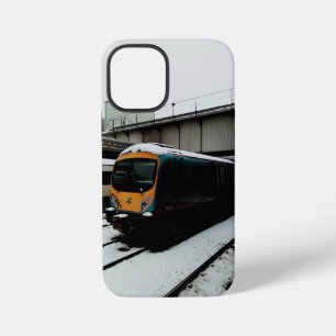 Gelb- und Türkiszug iPhone 12 Mini Hülle