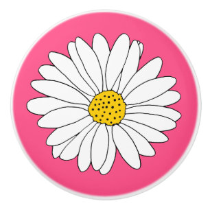 Gelb und weiß dunkelrosa Hintergrund Keramikknauf