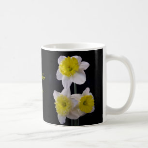 Gelb und Weiß Kaffeetasse