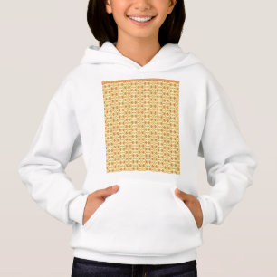 gelb und weiß mit einem aufwändigen Farbton Hoodie