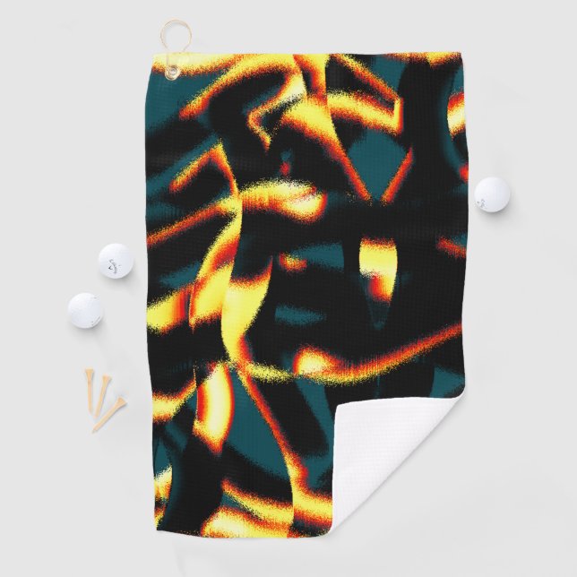 Gelb verbrannte Streifen sehen terisch aus, fehler Golfhandtuch (Insitu)