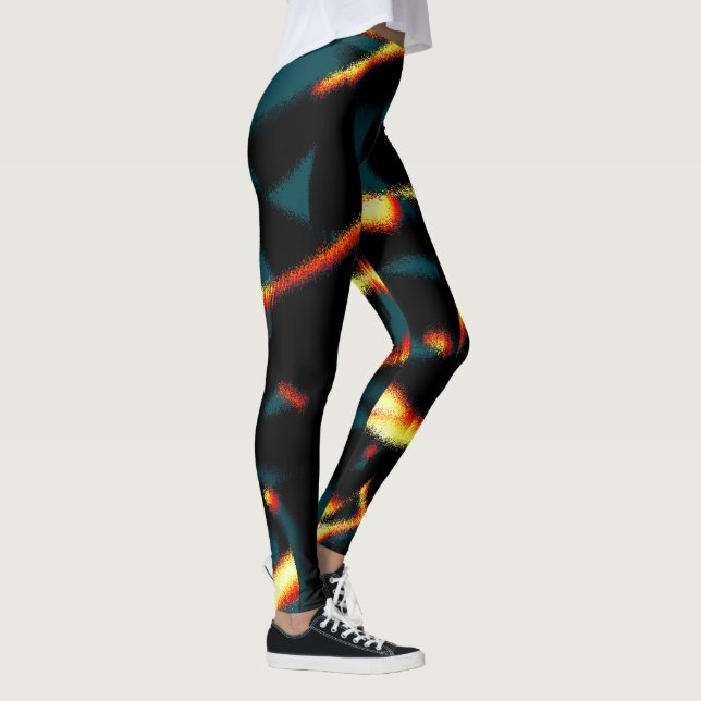 Gelb verbrannte Streifen sehen terisch aus, fehler Leggings (Rechts)