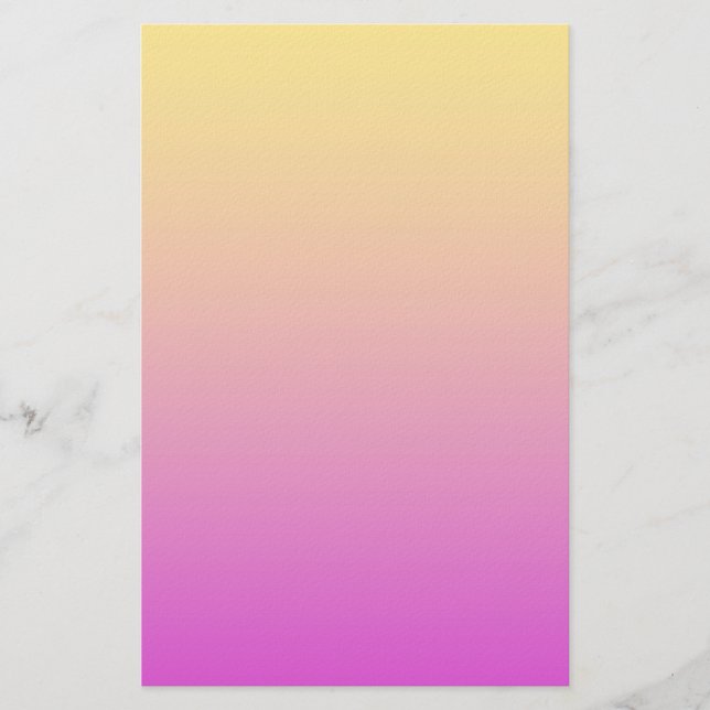Gelb Violette Farbe Briefpapier (Vorderseite)