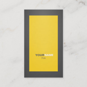 Gelb Visitenkarte