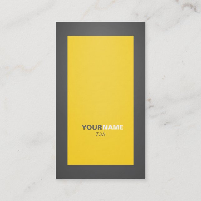 Gelb Visitenkarte (Vorderseite)