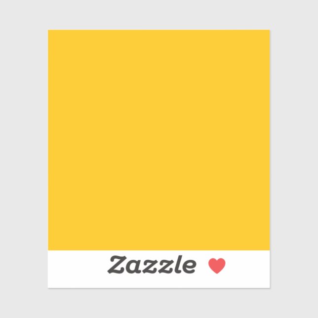 Gelb (Vollfarbe) Aufkleber (Blatt)