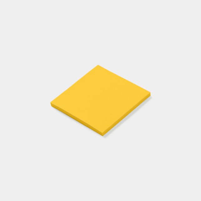 Gelb	  (Vollfarbe)  Post-it Klebezettel (angewinkelt)