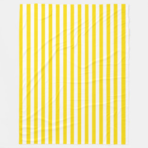 Gelb weiß gestreifte moderne Dekorationsvorlage Fleecedecke