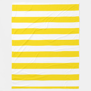 Gelb-weiß gestreifte Trend-Farben Elegant Fleecedecke