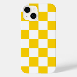 Gelb-weiß kariertes iPhone-Kase Case-Mate iPhone 14 Hülle