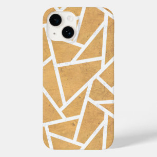 Gelb-Weiß-Mosaikmuster Case-Mate iPhone 14 Hülle