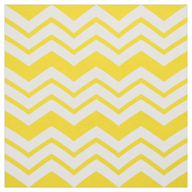 Gelb-weiße Chevron-Zickzack-Musterdesign  Stoff (Muster)