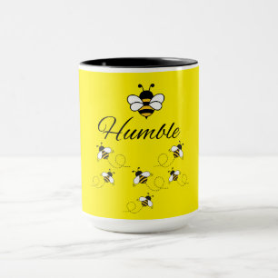 GELB WEISSE KERAMIK 15 OZ. BEE HUMBLE MUG TASSE