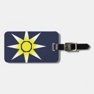 Gelb Weiße Magie Sonnen Produkt Gepäckanhänger