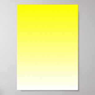 Gelb-zu-Weiß-Verlauf Poster