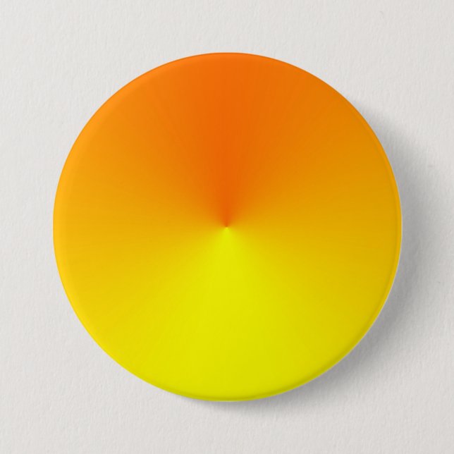 Gelb zur orange Steigung - kundengebundene Button (Vorderseite)