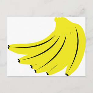 Gelbbananen Postkarte