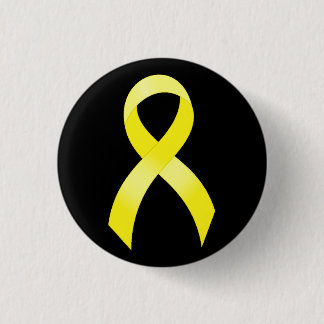 Gelbband des Hodenkrebses Button