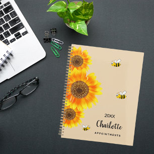 Gelbbeige Bienenblumen Planer