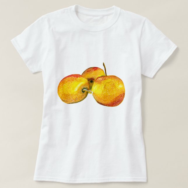Gelbbirnfrüchte T-Shirt (Design vorne)