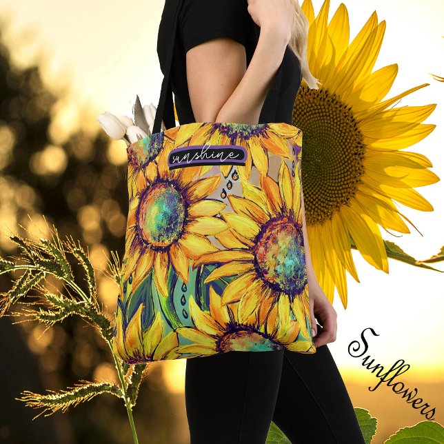 Gelbblau (Sunflower Yellow Blue Tote Bag)