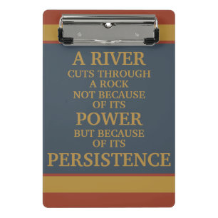 Gelbblau Motivierend Festigkeit Persistenz Mini Klemmbrett