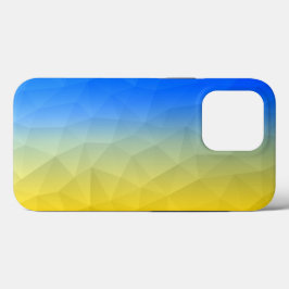 Gelbblaues geometrisches Muster Case-Mate iPhone Hülle