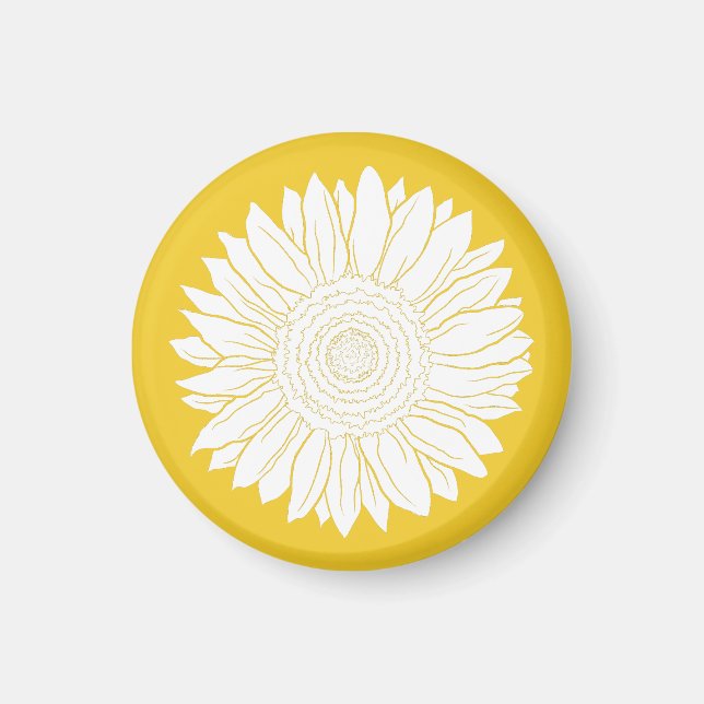 Gelbblume Magnet (Vorne)