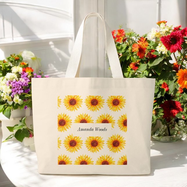 Gelbblütenblume Jumbo Stoffbeutel (Von Creator hochgeladen)