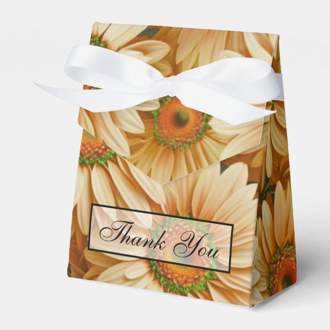 Gelbblütengelbe Gelbblütenblume Geschenkschachtel (Vorderseite)