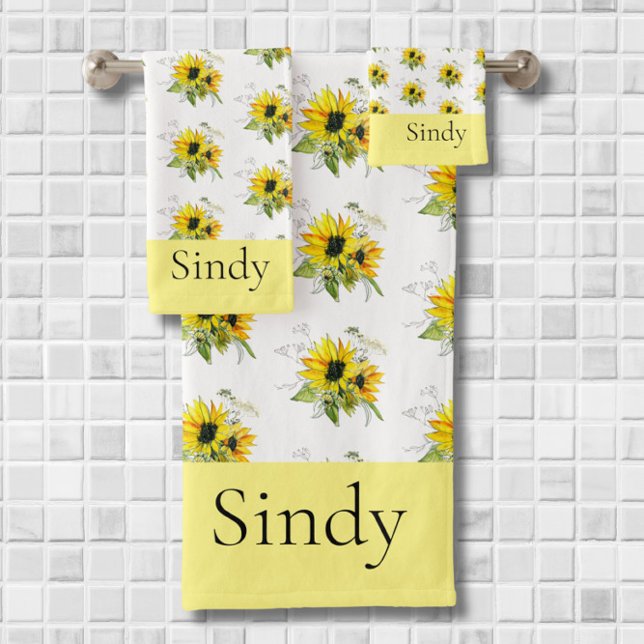 Gelbblütenhandtuch Set (Von Creator hochgeladen)