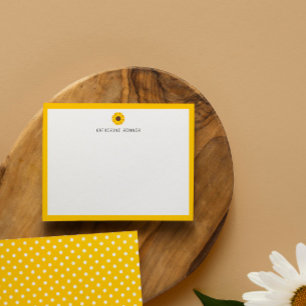 Gelbbord-Sonnenblume Personalisiert Danke