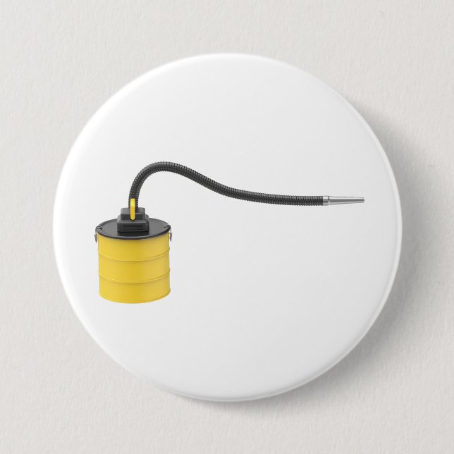 Gelbbrauner Aschesauger Button (Vorderseite)