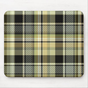 Gelbbrauner Tartan kariert. Mousepad